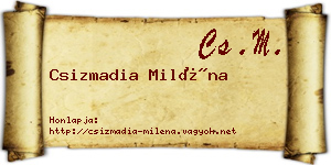 Csizmadia Miléna névjegykártya